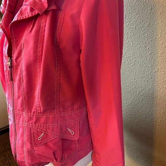 Tribal pink jacket zip up pockets size 10 and lightweight - Picture 3 of 6